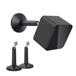 KIWI design Wall Mount Adjustable Security Wall Mount Aluminium Alloy Indoor/Outdoor Mount Compatible with Wyze Cam Pan and Other Surveillance Camera Models with 1/4 Inch Thread (2 Pack, Black)