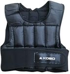 Kobo CTA-18 5 Kg Adjustable Weighted Nylon Vest Running Gym for Fitness Workouts/Training Gym Vest (Imported, 5 kg, Black)