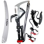 Darlac Expert Geared Bypass Tree Pruner – Razor Sharp Pruning Scissors and Pruning Saw with Attachment for Extendable Pole – More Power with Less Effort - SK5 High Carbon Steel Blade