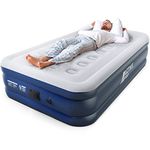 Active Era Premium Single Air Bed Inflatable Mattress with a Built-in Electric Pump and Pillow