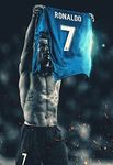 KARTMEN Soccer Superstar Ronaldo CR7 Jersey Wall Art Poster Football Star Soccer Legend Ronaldo12 x 18" Wall Art Print Poster, Motivational Sports Poster for Gym Office Home Decoration