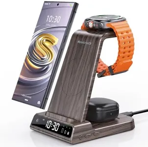 Wireless Charger for Samsung Charging Station, 3 in 1 Android Phone Charger for Samsung Galaxy S25 Ultra/S24 Ultra/S23/Z Fold7/Flip7, Galaxy Watch 8/8 Classic/Ultra/7/6/5, Galaxy Buds 3 Pro/3