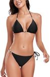 RELLECIGA Women's Black Triangle Bi