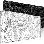 【7 Colors 3 Sizes】【2 or 1 Pack】Topographic Contour Gaming Mouse Pad Large Mouse Pad for Desk Keyboard and Mouse Pad Desk Mat Computer Mat Protector Mat Office Desk Accessories Gifts - 35.5"L*15.8"W