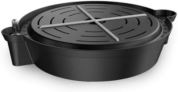 AC Infinity Self-Watering Fabric Pot Base, 4-Pack Auto-Irrigation Water Delivery System with Reservoir Meter, Elevated Plant Saucers for Use in Indoor Grow Tents, Greenhouses, and Outdoor Gardens