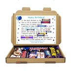 Personalised Birthday POEM Chocolate Treats Box Gift Hamper Sweet Present - Hug in a box - Thoughtful fun Gift (Brother)