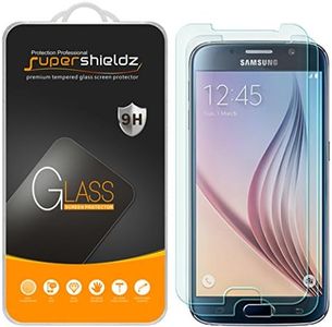 Supershieldz (2 Pack) Designed for Samsung Galaxy S6 Tempered Glass Screen Protector, Anti Scratch, Bubble Free