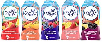 Crystal Light Liquid Water Enhancer Variety 5 each 1.62 fl oz bottles (5 Assorted Flavors)