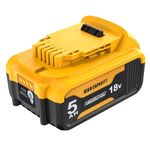 Power Elektro DCB184 18V 5.0Ah Replacement XR Battery Compatible with DEWALT DCB200 DCB180 DCB181 DCB182 DCB201 DCB200-2 Lithium Ion Battery 18 Volt MAX XR Tools