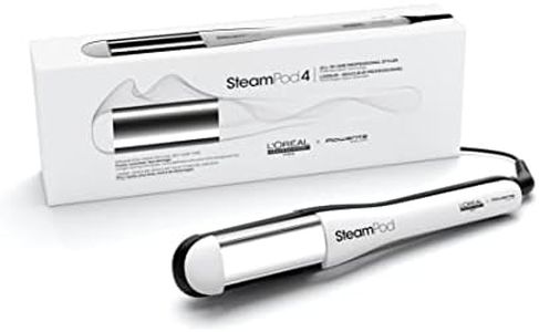 L'Oréal Professionnel SteamPod 4, All-in-One-Dampfstyler, Professionelles Glätteisen mit Dampftechnologie, für alle Haartypen, glatt bis lockig