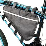 VADO VLTRA Bicycle Frame Bag, Triangle Waterproof Oxford Cloth Bike Bag, 35 * 30 * 20cm Strap-On Reflective Bicycle Bag, Outdoor Cycling Storage Bag for Phone, Cash, Repair Tool