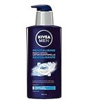 NIVEA Men Revitalizing Body Lotion with Vitamin E and Aloe Vera | 24H Hydration | For all skin types Normal to Dry | Quick-absorbing and non-sticky formula | Men's Body Lotion | Mens Daily Moisturizer for Body | 625 mL Pump Bottle