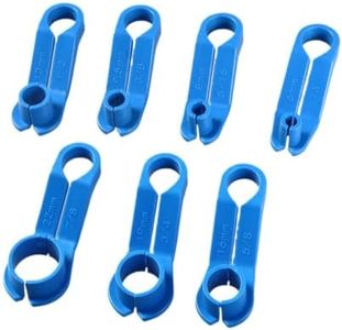 7PCS AC Fuel Line Disconnect Tool,Includes 1/4 5/16 3/8 1/2 5/8 3/4 7/8 Inch Transmission Oil Cooler Line Quick Disconnect Kit Fuel Line Removal Tool