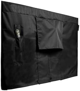 Covermates Outdoor Full TV Cover – Various Sizes, Durable Polyester, Weatherproof, Dustproof, Remote Pouch, Outdoor TV Covers, 55-59 Inch Screen Size, Black