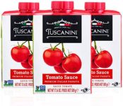 Tuscanini Italian Tomato Sauce, Premium Italian Passata, 17.6oz (3 Pack) Resealable, Product of Italy