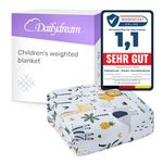 Dailydream Children's Weighted Blanket | 90x120 | 2.5 kg | Safari Design | Made from 100% Cotton | Filled with Glass Beads | Heavy Blanket for Sleeping | Weighted Blanket