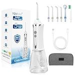 H2ofloss Water Flosser for Teeth Cordless, IPX7 Waterproof Oral Irrigator in 5 Modes, USB Recharged Water Dental Flosser with 30 Days Use, Gravity Ball for Upside Down Use, 300ml Water Tank