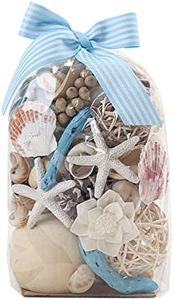 Qingbei Rina Spring Potpourri Bags,Ocean Fresh Scented Potpourri Bowl Filler, Home Fragrance Sachet of Petal,Seaside Breeze Wedding Party Coastal Decor,12oz (Blue)