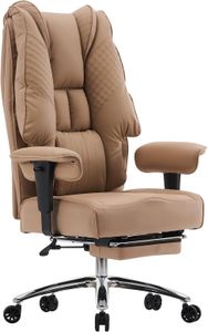 EXCEBET Executive Office Chair – Light Brown Ergonomic Seating