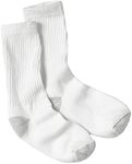 Hanes Women's Crew (Pack Of 10) casual socks, White, 3 Years US