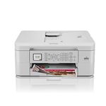 Brother MFC-J1010DW Wireless Colour Inkjet Printer | 4-in-1 (Print/Copy/Scan/Fax) | Wi-Fi/USB.2.0/NFC | A4 | Photos | Ink Included | UK Plug, Grey, White