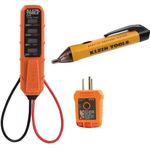 Klein Tools 80097 Beginner Tester Kit with GFCI Outlet and Receptacle Tester, Electronic Voltage Tester, Non-Contact Voltage Tester, 3-Piece