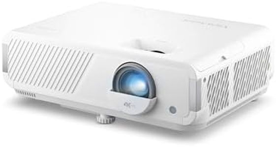 ViewSonic LX720-4K Real 4K Projector with Integrated Google TV, 3500 ANSI Lumens, HDR & HLG, 1.3X Optical Zoom, 2.9 ms Input Delay, Auto H/V Keystone, Laser Projector for Home Cinema & Gaming