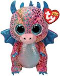 TY Beanie Boo Flint - Multicolored Dragon - 6"