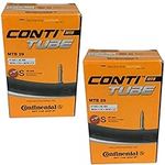 Continental 29" x 1.75-2.5 Mountain Bike Inner Tubes with 42mm Presta Valve (Pair), Black