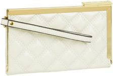 Anne Klein Sea Breeze Frame Wallet, Cream, One Size