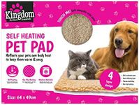 Kingdom SELF WARMING PET BED PAD SUPER SOFT MACHINE WASHABLE 64CM X 49CM