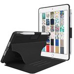 iPad Mini 5th 4th 3rd 2nd 1st Gen Folio Case A2133 A1538 MUQY2HN/A MUQW2HN/A MUQX2HN/A MK6K2HN/A MK6J2HN/A MK6L2HN/A A1599 MGNV2HN/A MGYE2HN/A MGNR2HN/A A1489 ME276HN/A ME279HN/A - Black