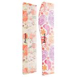 Midazzle Floral & Ultima Dual Teeth Hair Comb - Pack of 2