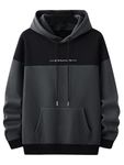 Lymio Hoodies || Sweatshirt for Unisex || Unisex Hoodie (H-46-47) (XL, Black)