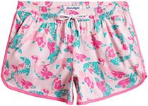 MaaMgic Swim Shorts Women Quick Dry Beach Board Shorts for Women Bathing Suit,Dolphins Pink,X-Large