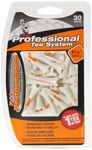 Pride Performance Professional Tee System Plastic Golf Tees 30 Count(Pack of 1)), 1 1/2-Inch,White