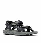 Columbia Kid's Techsun Vent Sandal, Black/Columbia Grey, 11