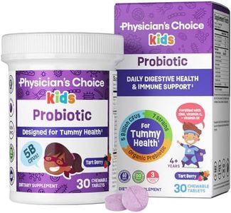 Physician's CHOICE Probiotics for Kids - 7 Diverse Strains, Organic Prebiotics, Vitamins & Minerals - Clinically Studied L. Rhamnosus GG - Immune & Digestive Support - No Sugar or Artificial Dyes