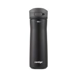 Contigo Jackson Chill 2.0 Stainless Steel Water Bottle with Carry Handle and Secure Lid for Leak-Proof Travel, Vacuum-Insulated and BPA-Free, Licorice, 20 oz (591 mL)