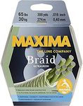 Maxima Braid 8 Fishing Line, 300 Yard Spool, 80 lb. Ultragreen