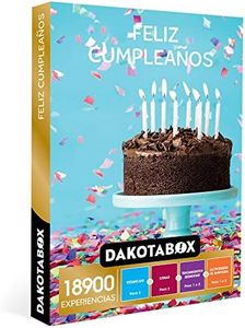 DAKOTABOX - Caja Regalo hombre mujer pareja idea de regalo - Feliz cumpleaños - 18900 experiencias como circuitos spa, masajes, cenas, kayak y rutas a caballo