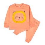 ARIEL Cotton Clothing Sets for Baby Boys & girls - Unisex Clothing sets Full Sleeve T-shirt & Pant (Ora Sunshine_2-3 Years)