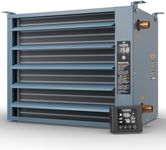 ALECOIL 10,0000 BTU Hydronic Hanging Unit Heater with Remote Control - Water to Air Heat Exchanger for Garage and Outdoor Wood Furnace - HHA100-Pro, Blue