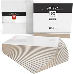ARTEZA Mini White Boards (32 Pack), 9x12 inch Dry Erase Boards, Double-Sided Dry Erase Lapboards, Back to School Supplies for Classroom, College, Students, Teachers, and Office Applications