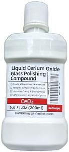 Safecope 6.6fl. oz (200ml) Cerium Oxide Glass Scratch Remover for Professional Polishing of All Glass Surfaces oxido de cerio - 0.3 Micron (300 nm)