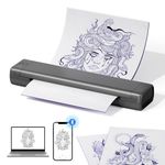 Ponek Tattoo Stencil Printer, M08F Wireless Thermal Tattoo Printer, Tattoo Printer Machine with 10pcs Transfer Paper, Stencil Maker for Tattoo Beginers, Compatible with Smartphones & PC