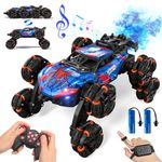 Sunrad Remote Control Cars Toys for 3-12 Year Old,360°Rotation Rc Drift Car with LED Light,Music and Spray,Kids Car Toys Rc Car for 3-12 Year Old Boys Spider Toys Gift for Kids Boys Girls