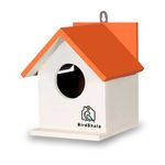 BIRDSHALA Bird House for Sparrow, Budgies & Finches with Air Ventilation and Mounting Hook