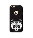 Amazon Brand - Solimo Designer Panda Illustrator 3D Printed Hard Back Case Mobile Cover for Apple iPhone 6 / 6S (Logo Cut)