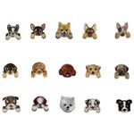 testlili 15PCS Dog iron on patches Sew On Patches DIY Decoration or Repair, Embroidered Applique for Clothing Backpacks Jeans T-Shirt Caps Shoes